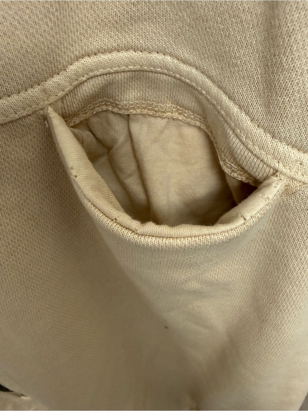 Free People Movement Brightside One Piece Jumpsuit Zip Tie Pockets Ivory L NWT - Picture 6 of 14